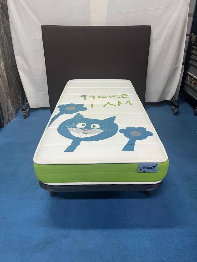 Rete rinforzata + materasso in visco 90x190