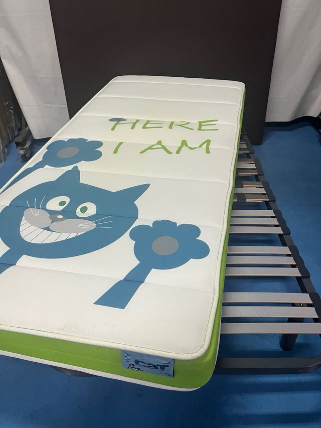 Rete rinforzata + materasso in visco 90x190