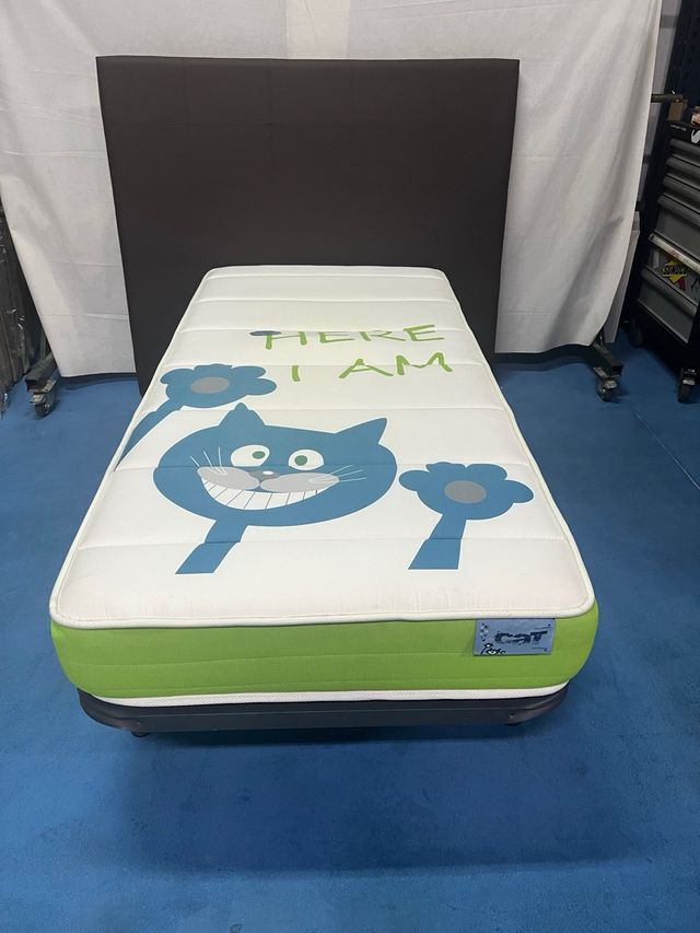 Rete rinforzata + materasso in visco 90x190