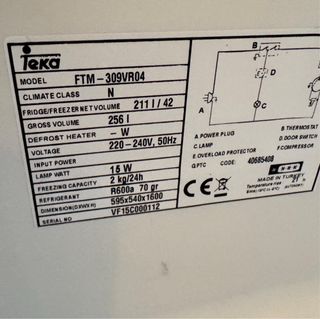 NEVERA DOS PUERTAS TEKA BLANCO