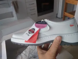 Botas Seguridad DIAN Talla 38 Blancas