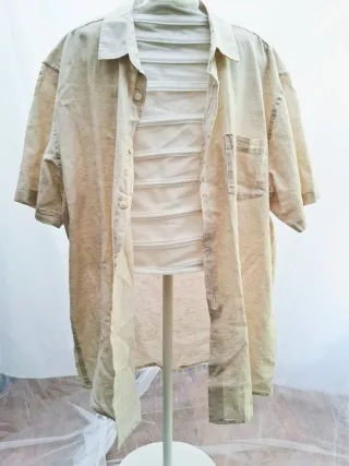 Camisa básica Lino y Algodón Talla XL