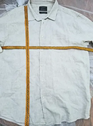 Camisa básica Lino y Algodón Talla XL