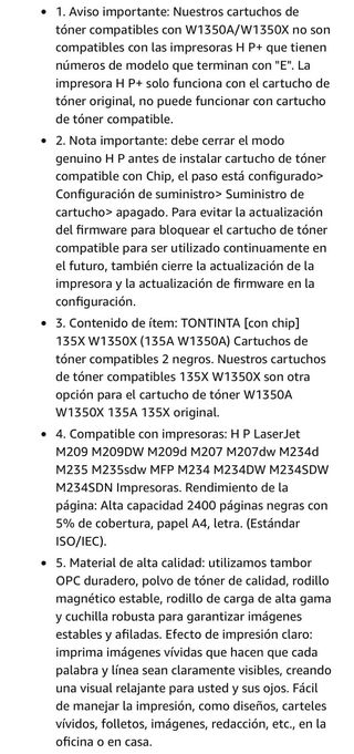 NUEVO! 135X W1350X Cartucho Tóner con Chip