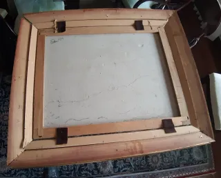 Óleo sobre lienzo enmarcado en madera