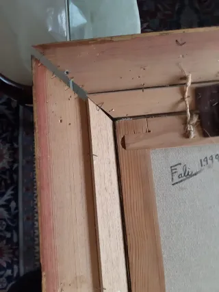 Óleo sobre lienzo enmarcado en madera