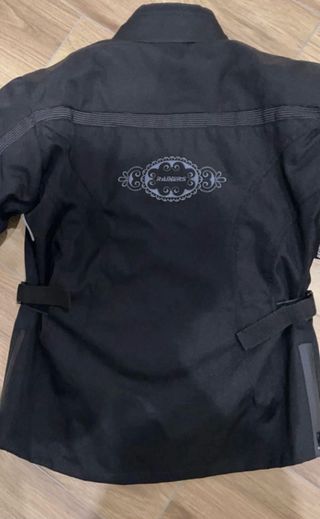Chaqueta de moto negra