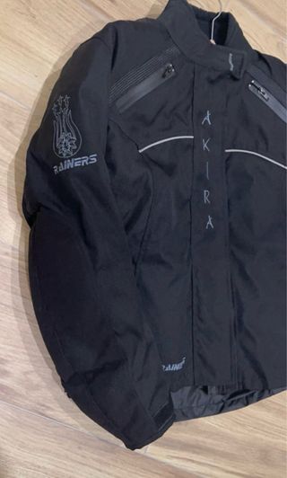 Chaqueta de moto negra