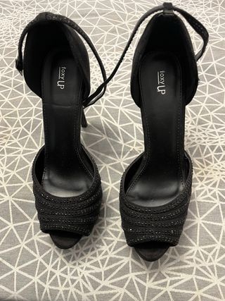 Zapatos de tacón negros Foxy UP fiesta