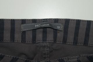 Calças às riscas cinzentas tamanho 38