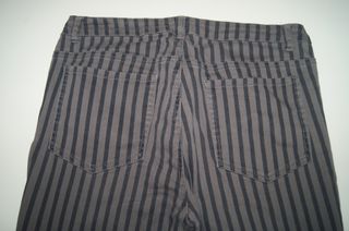 Calças às riscas cinzentas tamanho 38
