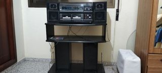 Torre de música Sonitron negra