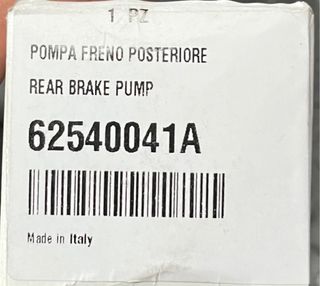 BOMBA DE FRENO TRASERA BREMBO DUCATI OEM 62540041A