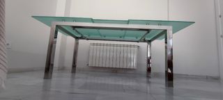 ELEGANTE MESA CRISTAL ALTA CALIDAD PERFECTO ESTADO