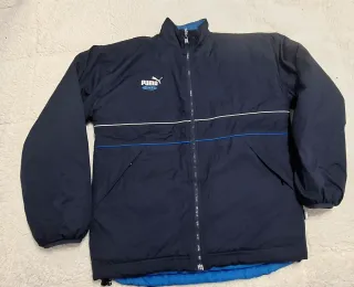 Chaqueta Reversible Puma King Azul vintage 80 90
