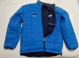 Chaqueta Reversible Puma King Azul vintage 80 90
