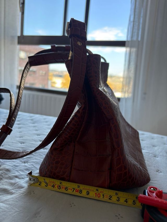 Bolso Piel Roberto Verino Marrón