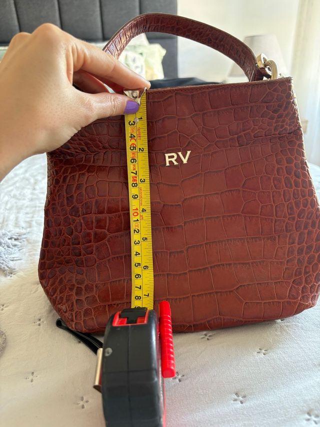 Bolso Piel Roberto Verino Marrón