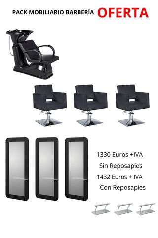 Pack Mobiliario Peluquería Oferta