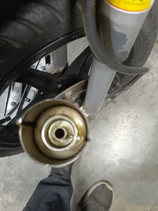 Escape de moto cromado vespino  sc