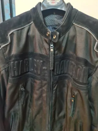 Chaqueta Moto Harley Davidson Negra Talla L