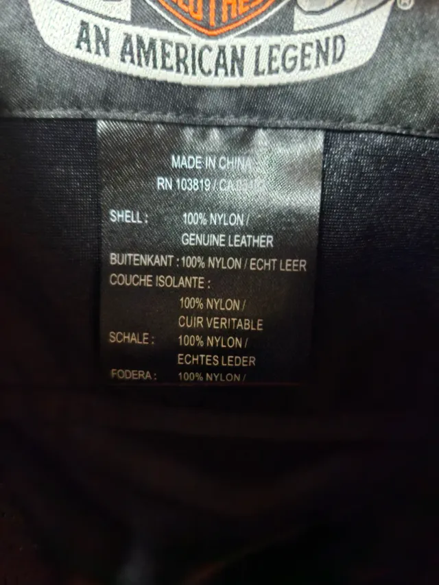 Giacca da moto Harley Davidson nera taglia L