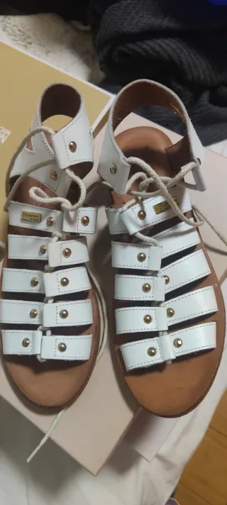 Sandalias Les Tropeziennes Piel Blancas