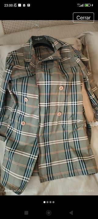  Gabardina Impermeable Nueva