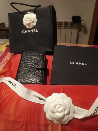 Portafoglio nero elegante Chanel