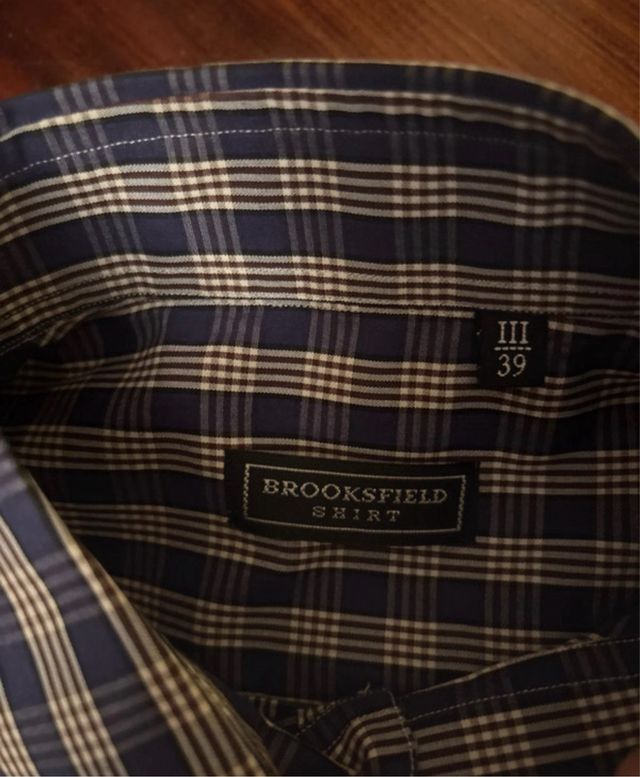 Camicia uomo Brooksfield quadri