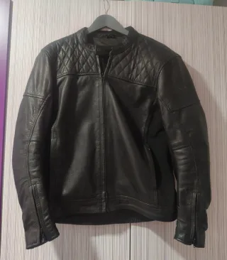 Chaqueta Piel Búfalo Negra Talla M