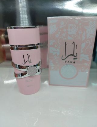 Perfume Yara Rosa y Plateado