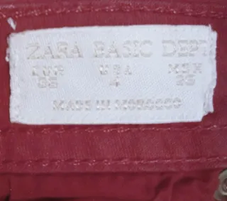 Pantalón rojo talla S/36