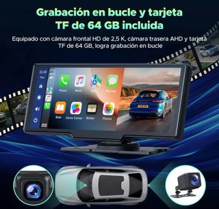 Pantalla Coche CarPlay Android Auto 64GB