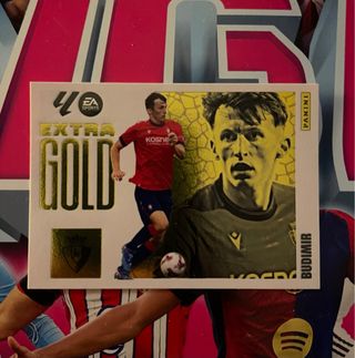 Cromo Extra Gold Budimir Osasuna La Liga 2025/2026