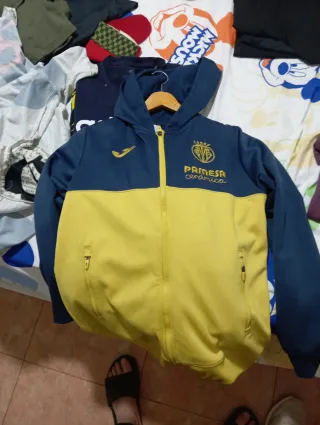 Chaqueta Oficial Villarreal Joma Azul y Amarillo