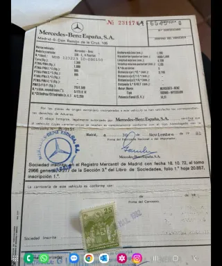 Mercedes 230E (W123) año 1982 - Coche Clasico 