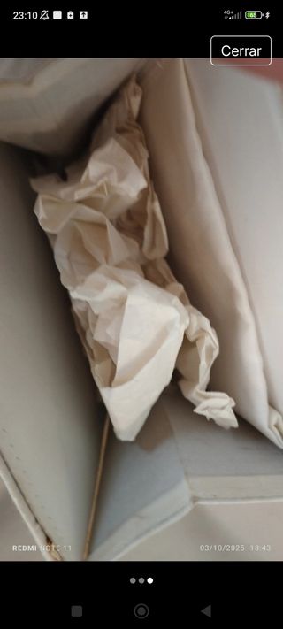 Bolsito de ceremonia blanco crudo 