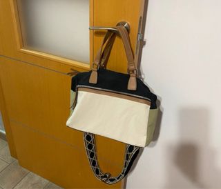 Bolso mujer negro y beige