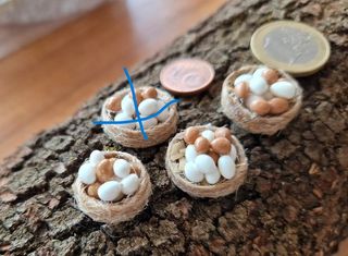 Cestas huevos mimbre Hechas a Mano Varias Medidas