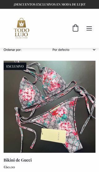 Bikini Gucci Estampado Floral