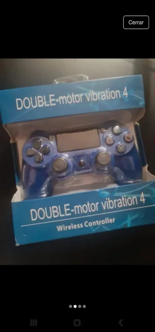 Mando PS4 Doble Vibración Azul