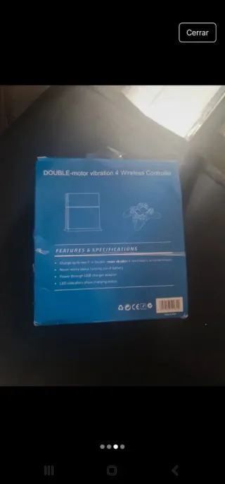 Mando PS4 Doble Vibración Azul