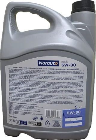 Aceite Norauto 5W-30 C2 5L precio por garrafa.