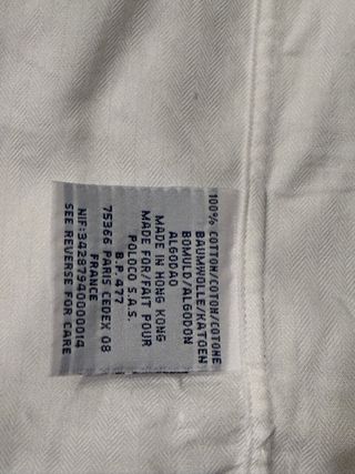 Camisa Polo Ralph Lauren Blanca