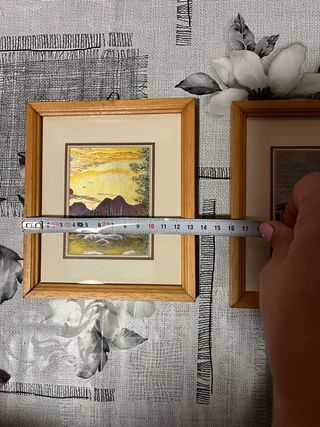 Coppia quadri vintage paesaggi