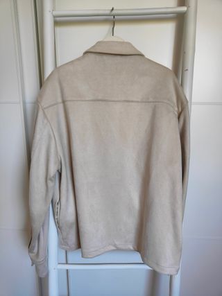 Camisa Zara efecto ante beige Talla L