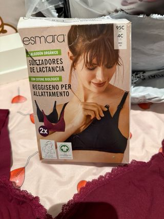 Pack 2 Sujetadores Lactancia Esmara 95C