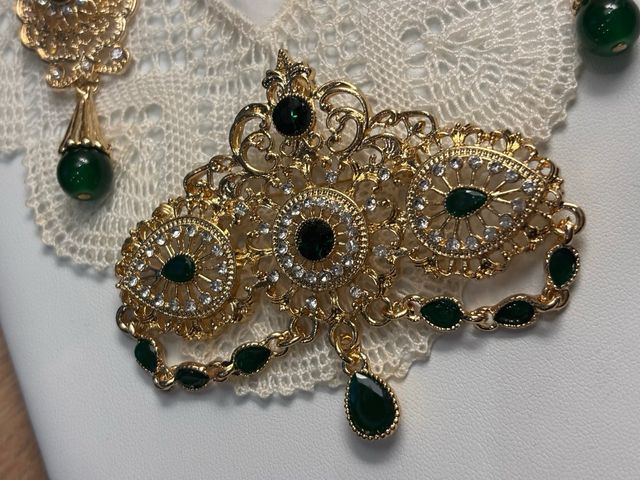 Aderezo fallera ,alicantina , castellonera ,verde