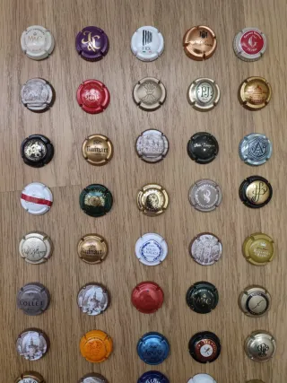 Lote de chapas de cava y champán 